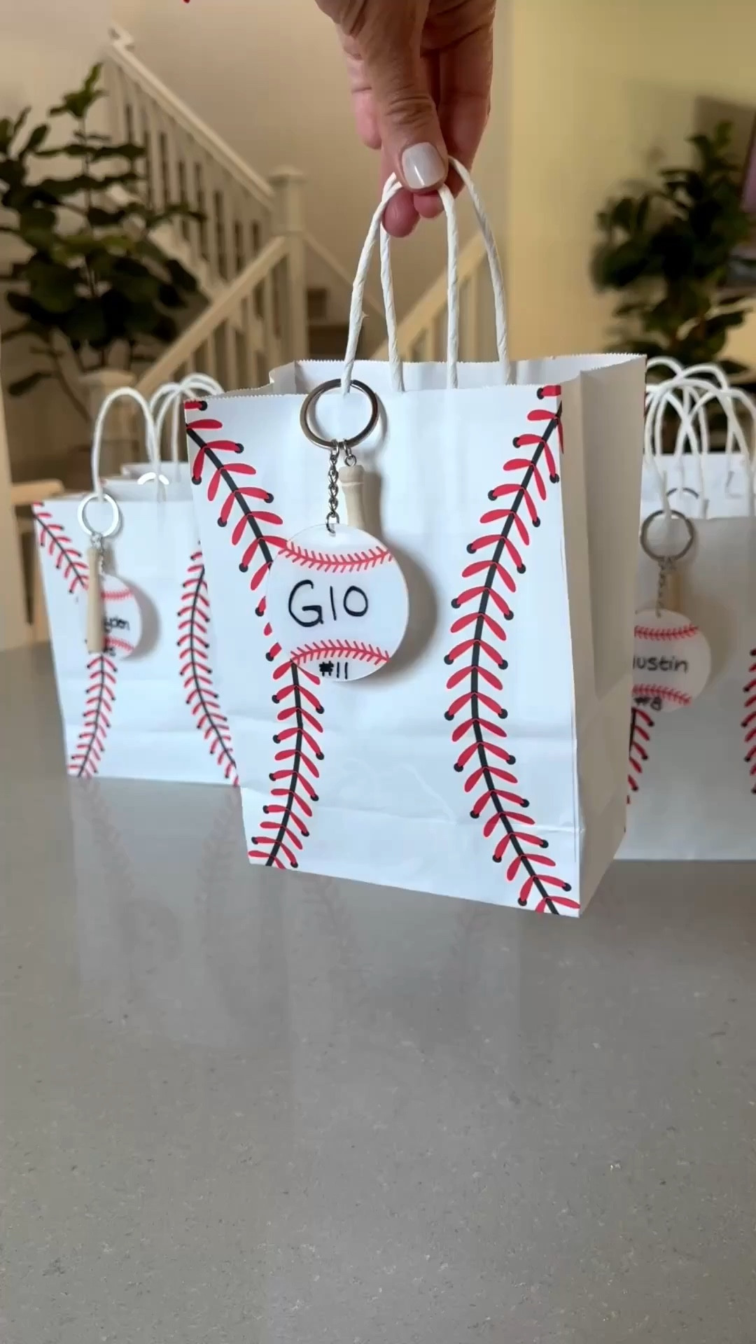 Make baseball snack bags with me ⚾️ I’m loving my baseball mom era! I love putting together these little snack bags for the boys teams! I added the little customized baseball keychains to each bag, which can be hung on their baseball bags as a zipper pull afterward. 

Target, Amazon, baseball snack bags, T-ball snack bags, team mom, kids snack ideas, team sports, kids sports, snack bags for kids, kids goodie bags 

#LTKSeasonal #LTKKids #LTKmomlife