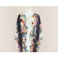 Boho floral Silk kaftan, Kimono, Long Sleeves Dress, Plus Size Clothing, Maxi Dress, Long Dress, Caf | Etsy (US)