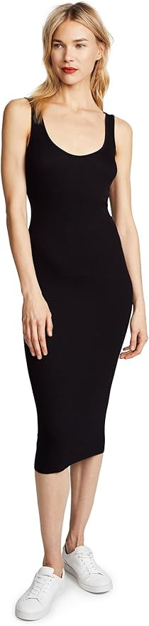Enza Costa Women's Stretch Silk Rib Tank Midi Dress | Amazon (US)