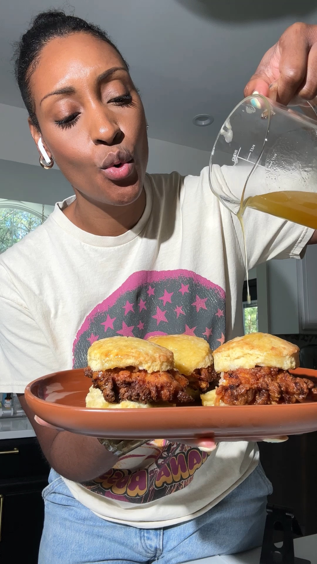 Fried chicken biscuits 

#LTKhome