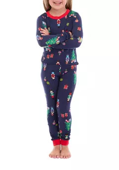 PAJAMARAMA Unisex Big Kids Nutcracker Pajama Set | Belk