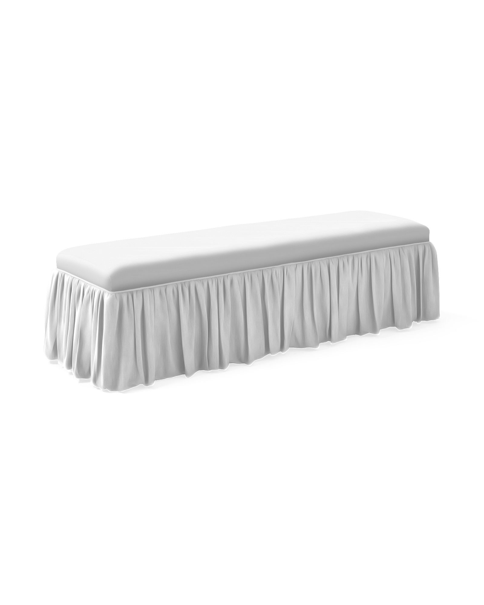 Harrison Ruffled Bench | Serena and Lily