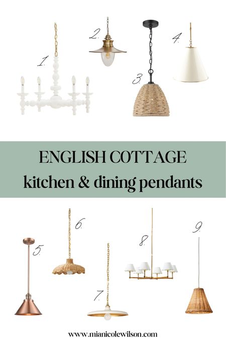 Add the cozy English Cottage style to your kitchen and dining room with these classic pendants. #englishcountry coastal grandmother European decor European style cottage core cottagecore 

#LTKSeasonal #LTKhome #LTKFind