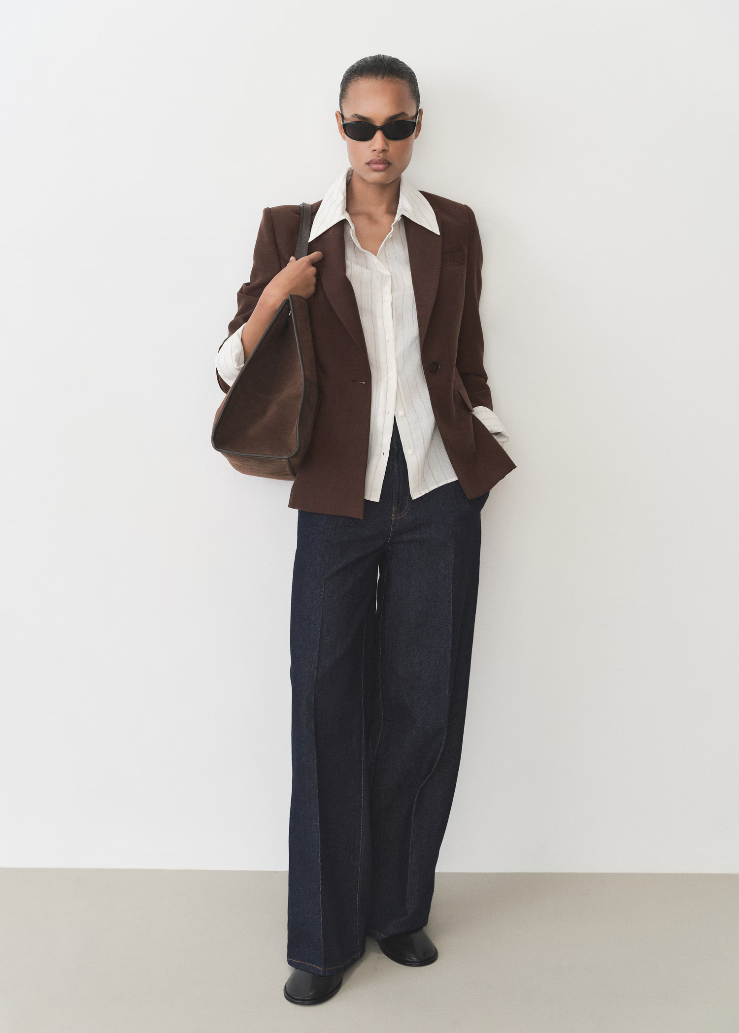 Fitted lyocell jacket - Women | MANGO USA | Mango (US/MX/AU)