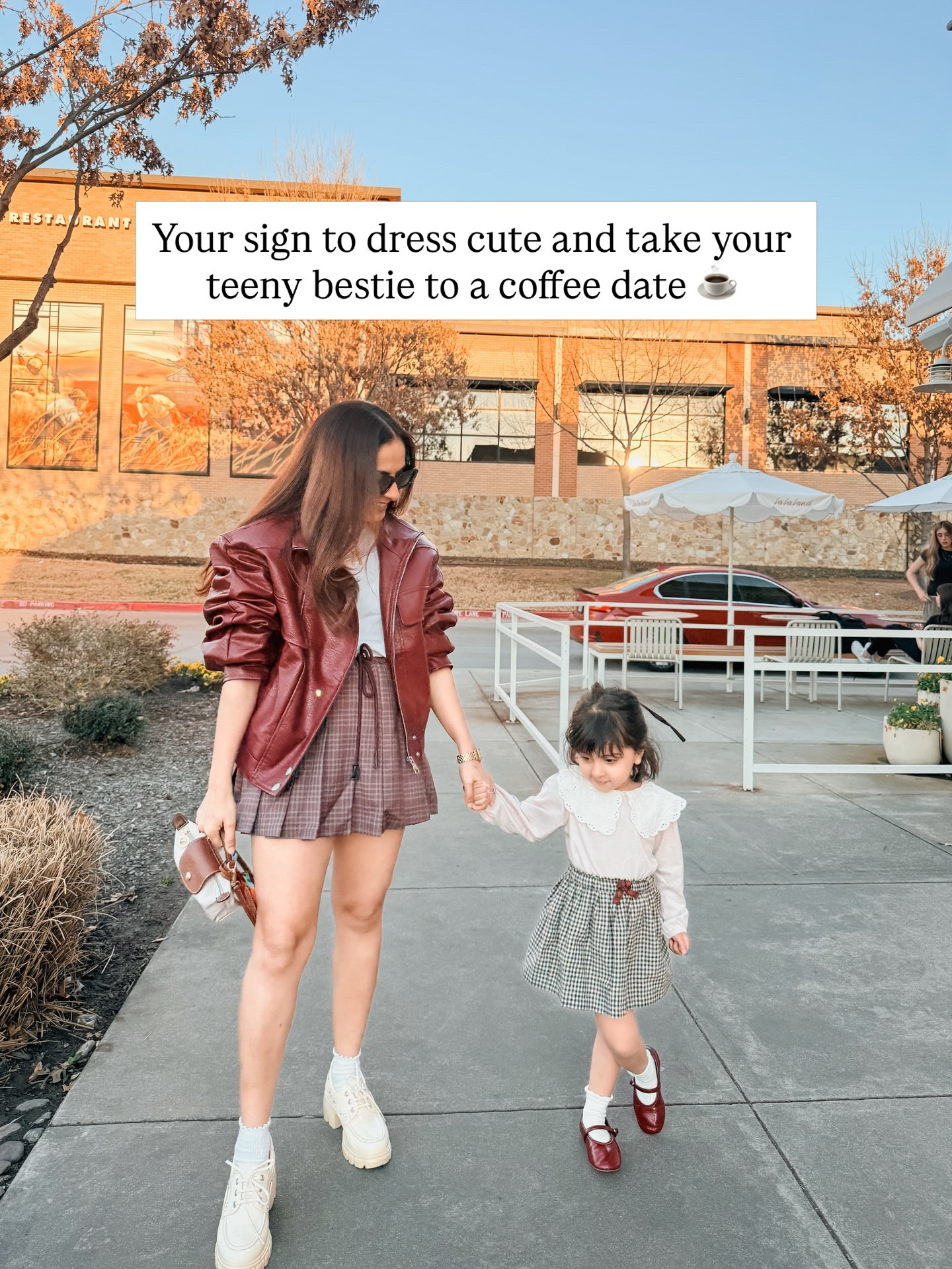 Weekend style with my mini muse!🧸 
.
.
.
.
#mommyandme #mommyandmefashion #millenialmom, #petitegirl}
{Mommy and me outfits, Mommy Daughter Styles, Millennial Moms, Matching Outfits with Mini Me, Spring Outfits}