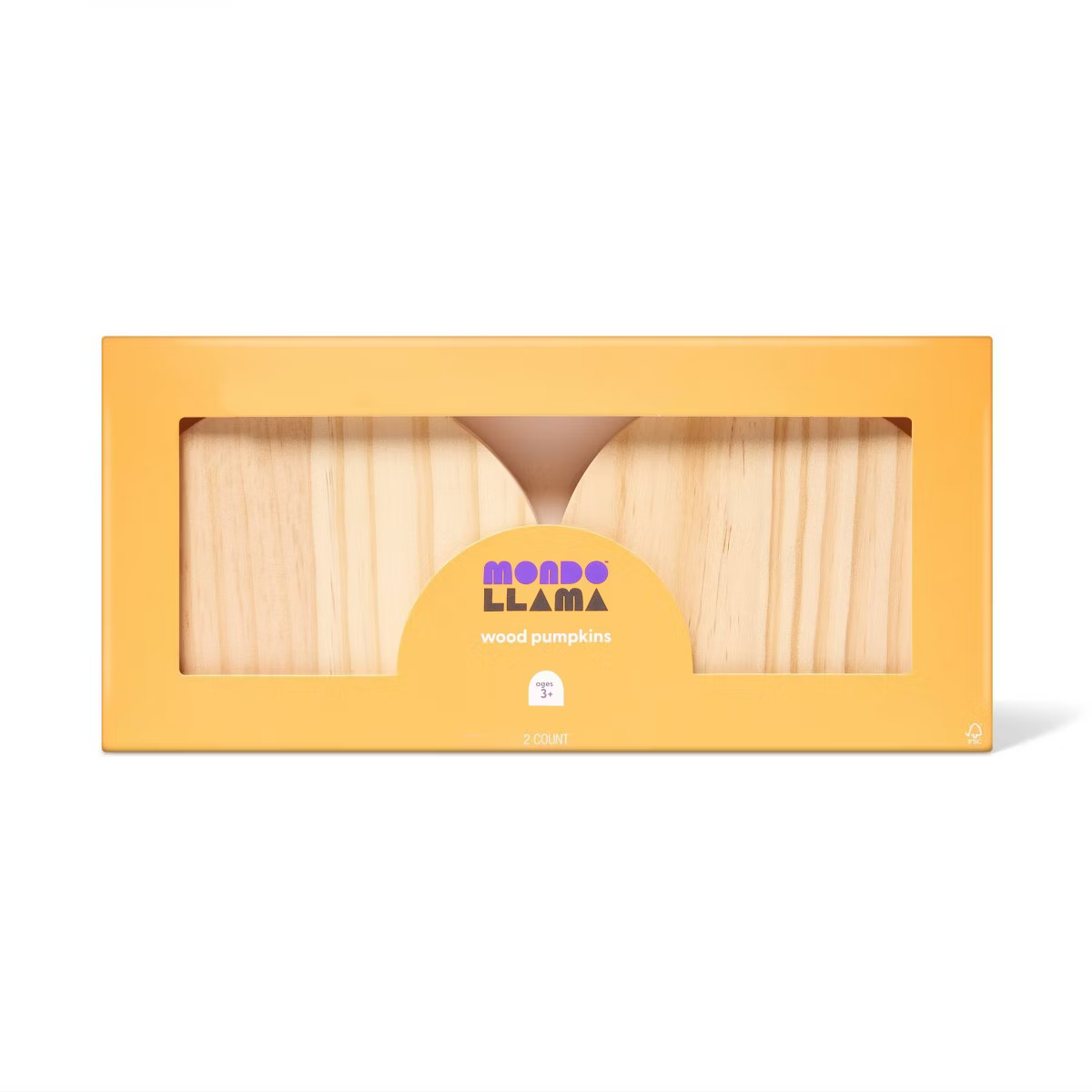 2ct Halloween Craft Wood Pumpkins - Mondo Llama™ | Target
