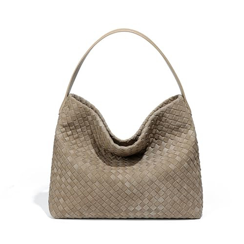 Women's Woven Suede Tote Bag Slouchy Shoulder Bags Trendy Crescent Satchel Purse 2025 | Amazon (CA)
