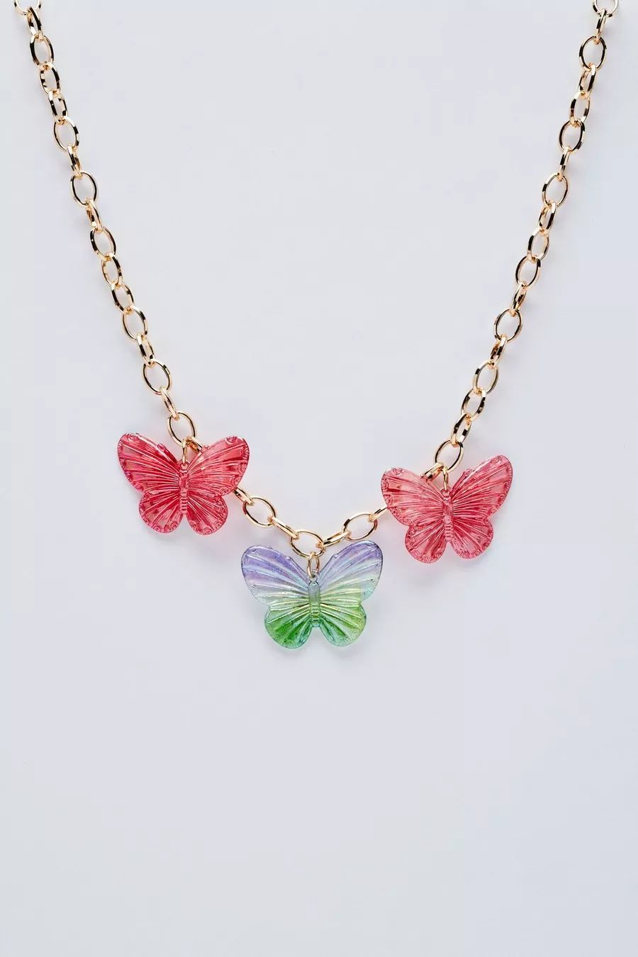Recycled Butterfly Chain Necklace | Nasty Gal (US)