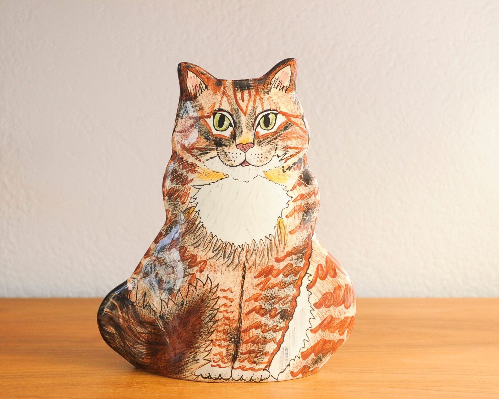 Handpainted Cat Ceramic Vase // Maine Coon Cat Calico Cat // - Etsy Canada | Etsy (CAD)