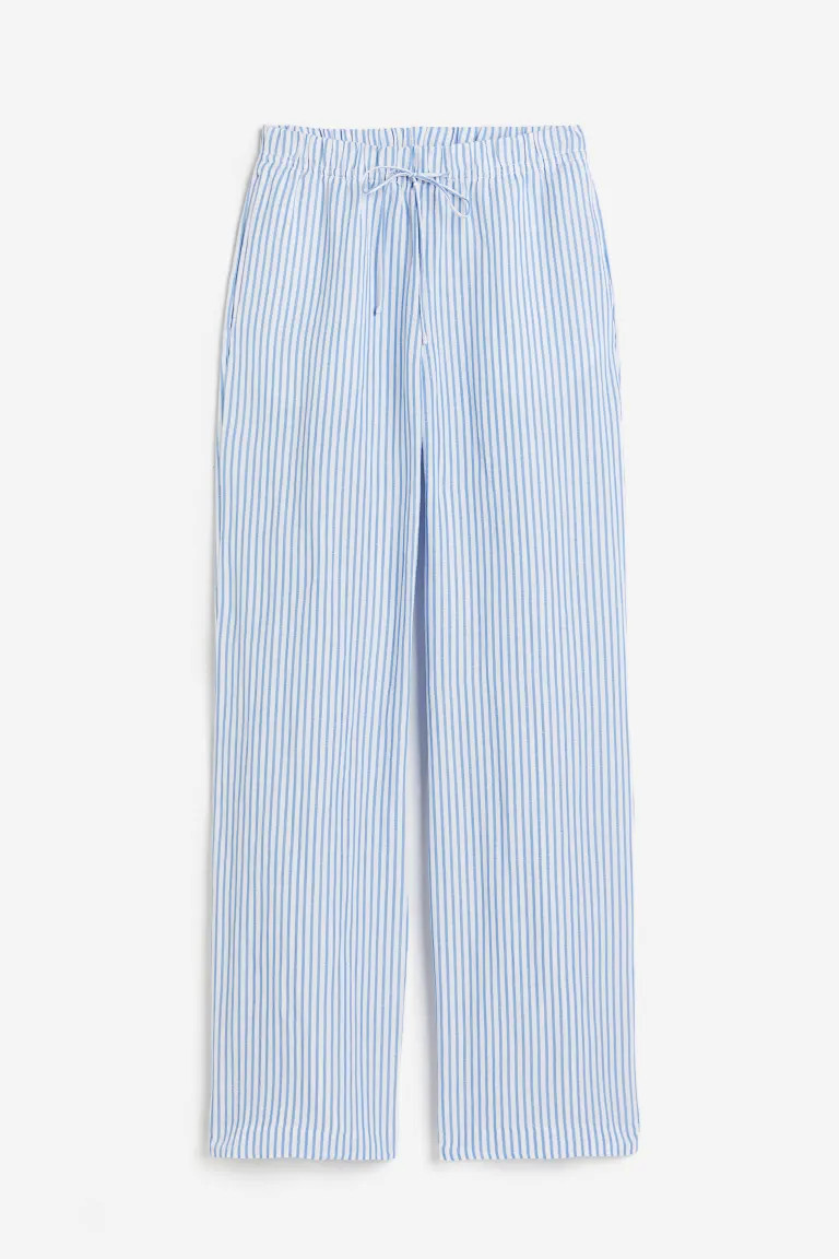 Linen-blend Pull-on Pants | H&M (US + CA)