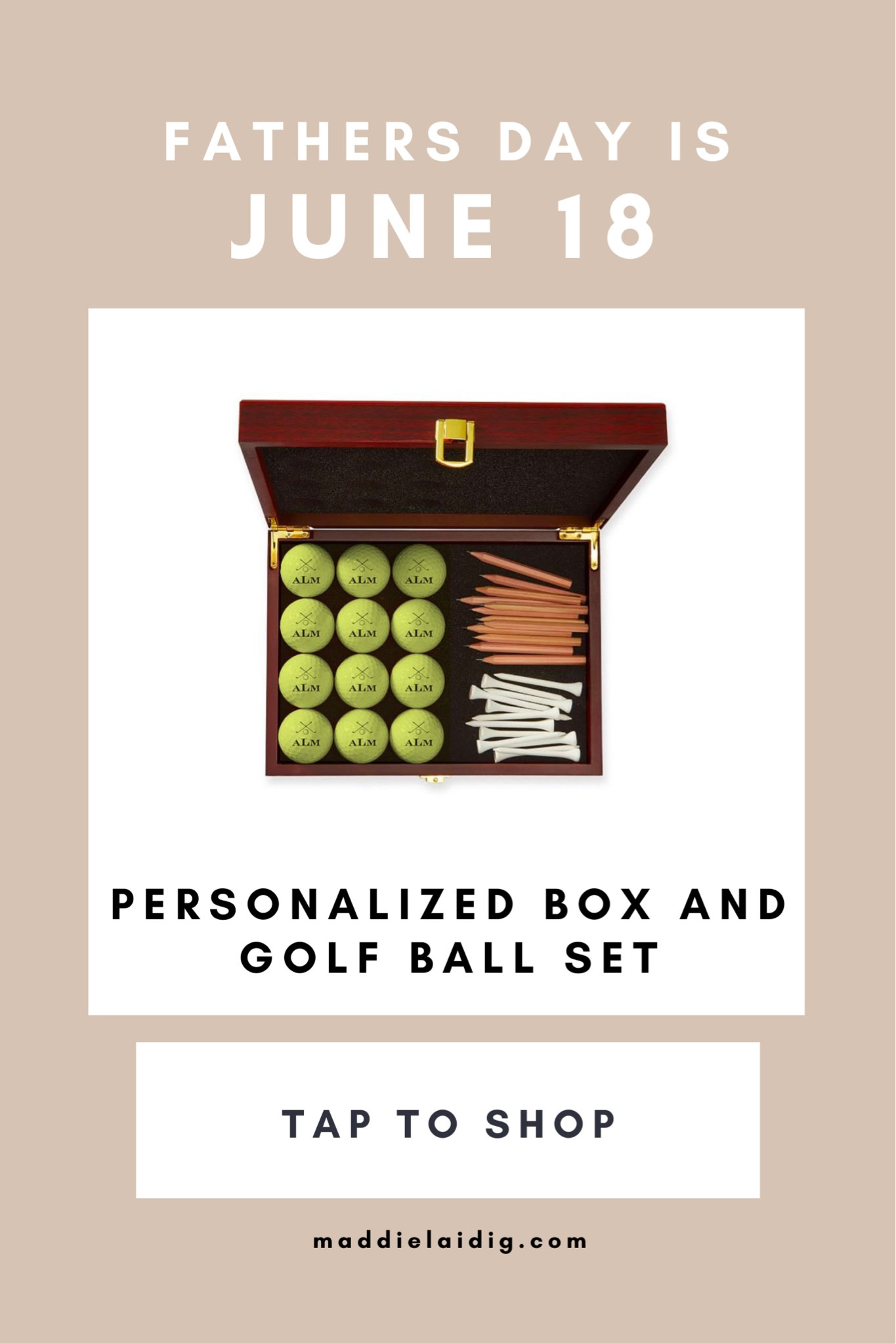 Father’s Day is coming on June 18! This personalized box and golf ball set is so nice for the golfer dad! #fathersday #giftguide #golfgift #golf #prrsonalizedgift #golfer 

#LTKFind #LTKGiftGuide #LTKmens