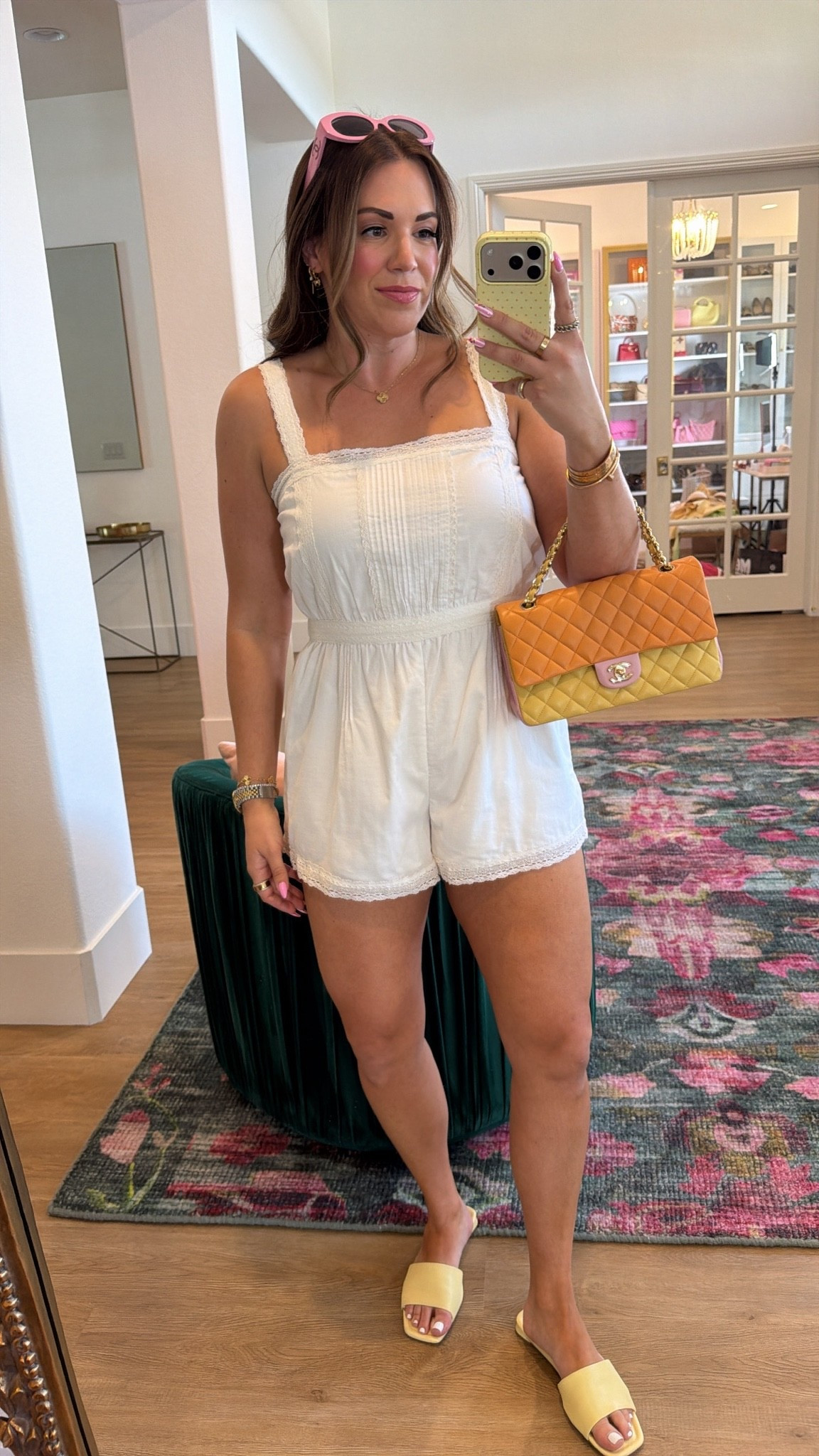 curvy midsize summer outfit! wearing size medium in white romper!

#LTKSeasonal #LTKMidsize