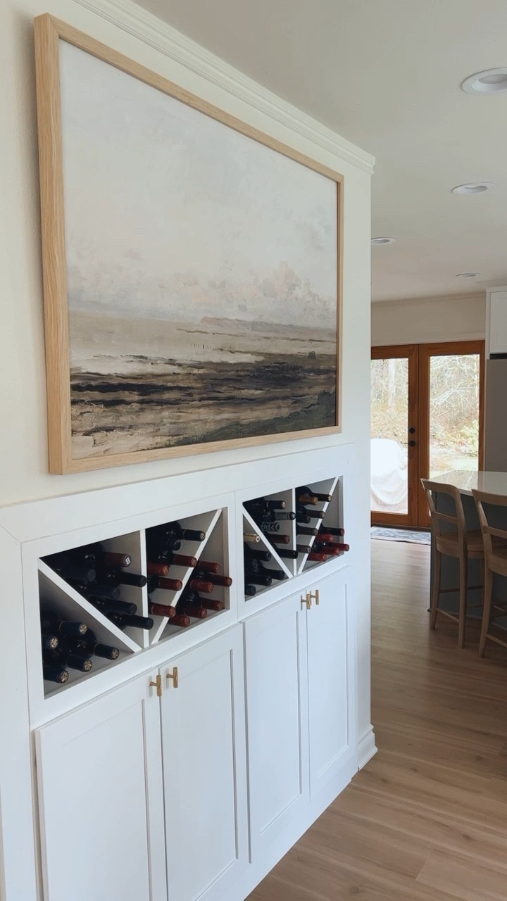Oversized artwork, neutral home decor, wine storage, modern farmhouse interiors, white kitchen, minimal

#LTKhome #LTKstyletip #LTKsalealert