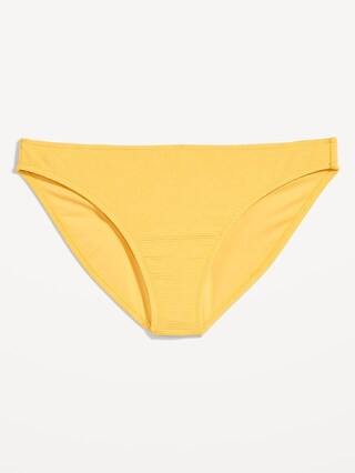 Low-Rise Pucker Classic Bikini Swim Bottoms for Women | Old Navy (US)