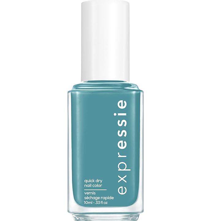 Essie expressie, Quick-Dry Nail Polish, 8-Free Vegan, Midtone Teal, Up Up & Away Message, 0.33 fl... | Amazon (US)