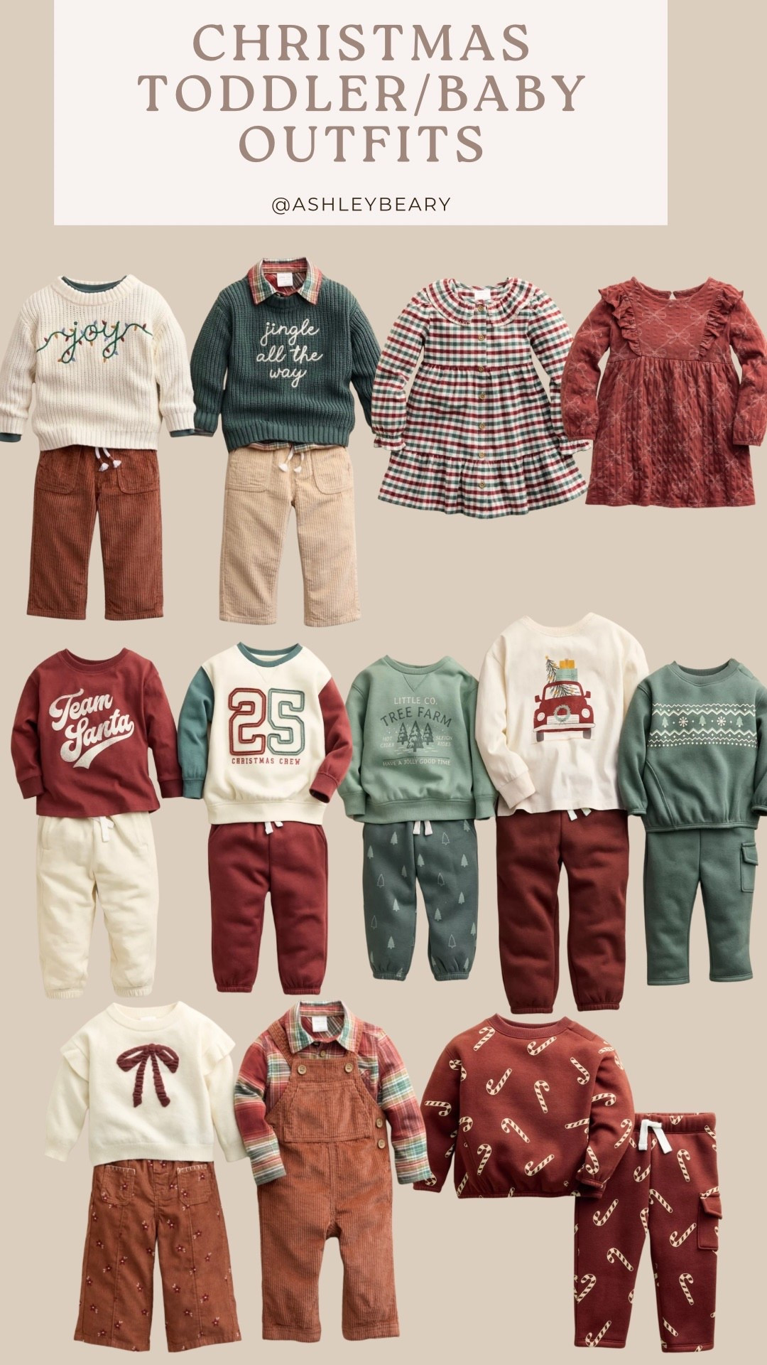 Toddler/baby holiday Christmas outfits 

Trendy baby fashion 
Baby boy mom 
Baby girl mom 
Sweat set 
Gender neutral 

#LTKBaby #LTKSeasonal #LTKKids