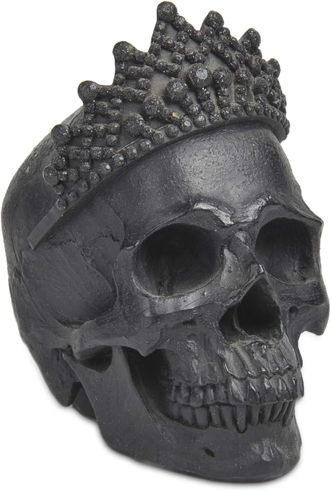Skull-Decor Halloween-Decorations - Vintage-Human Head-Sculpture with Crown for Indoor Home Party... | Amazon (US)
