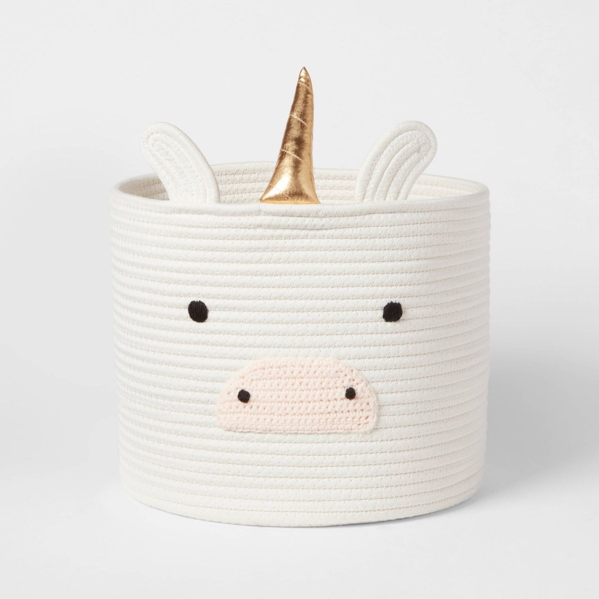 Unicorn Coiled Rope Kids' Storage Cream - Pillowfort™ | Target