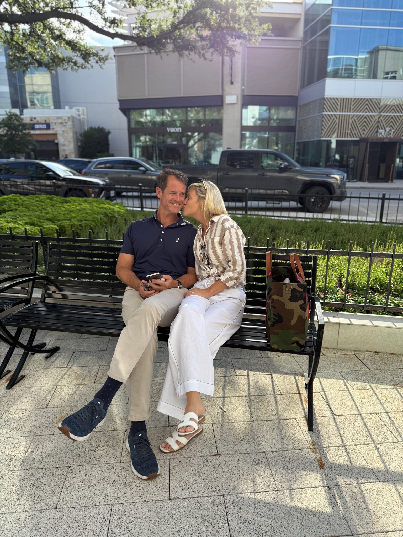 He shops with me for hours. Never complains. Lucky me ❤️💙

#LTKootd #LTKOver40 #LTKMens