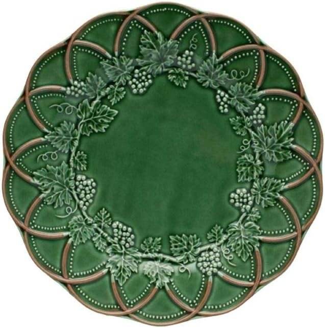 Bordallo Pinheiro Hunting Green and Brown Dinner Plate, Set of 4 | Amazon (US)
