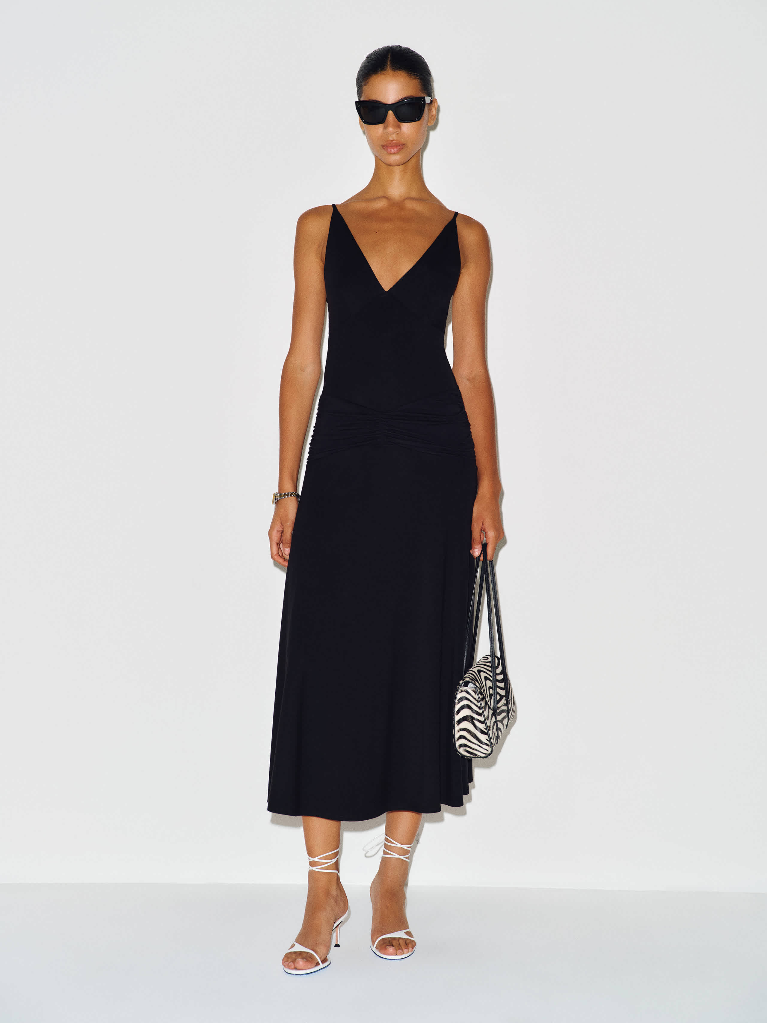 Reformation Gwen Knit Dress Black Large | Reformation (Global)