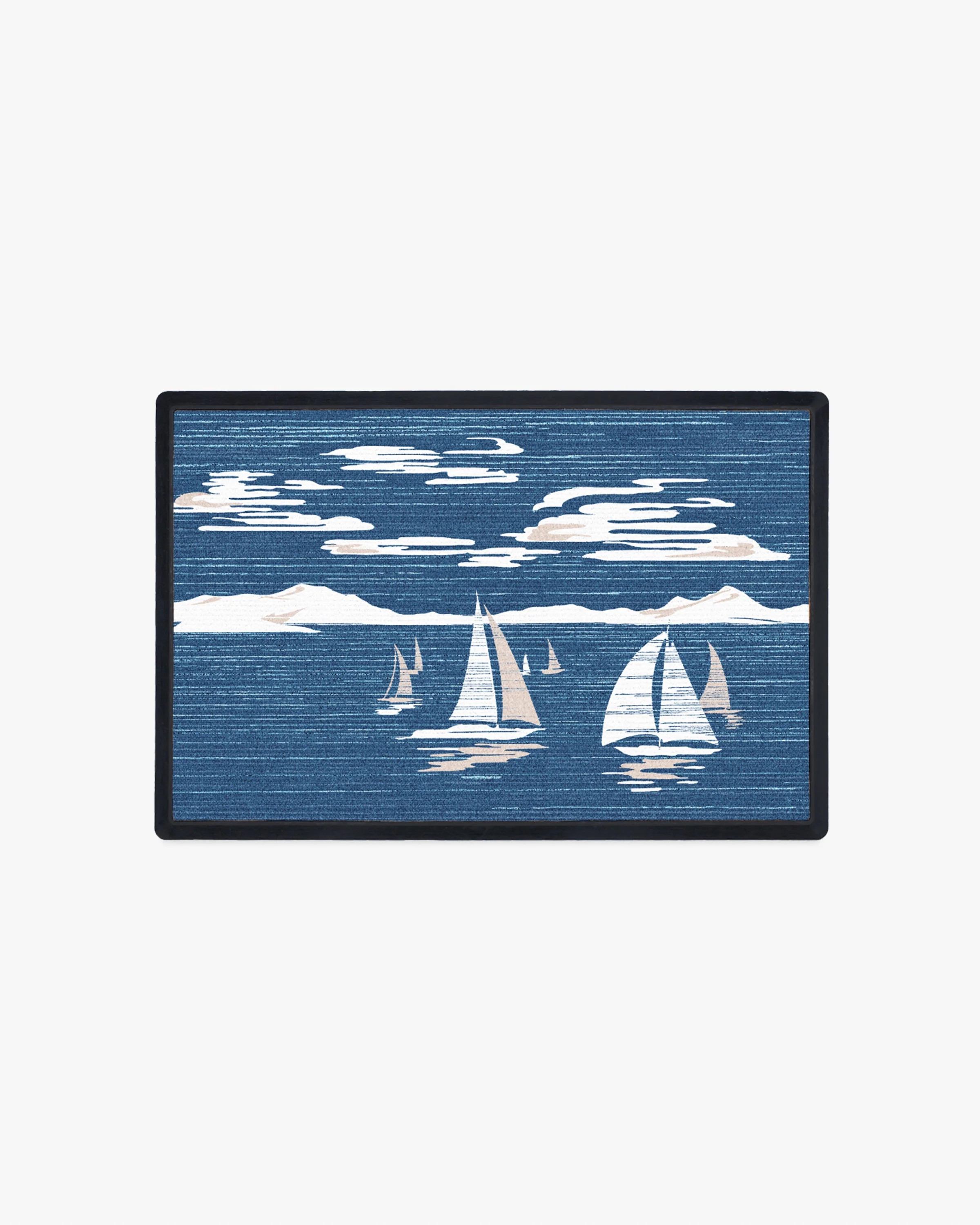 Sail Away Blue Doormat | Ruggable