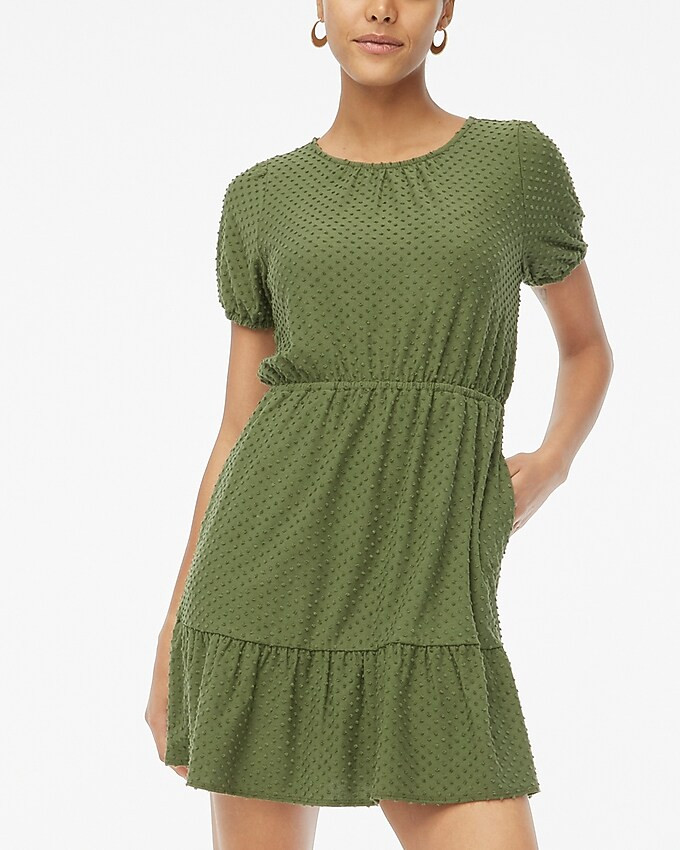 Knit clip-dot mini dress | J.Crew Factory