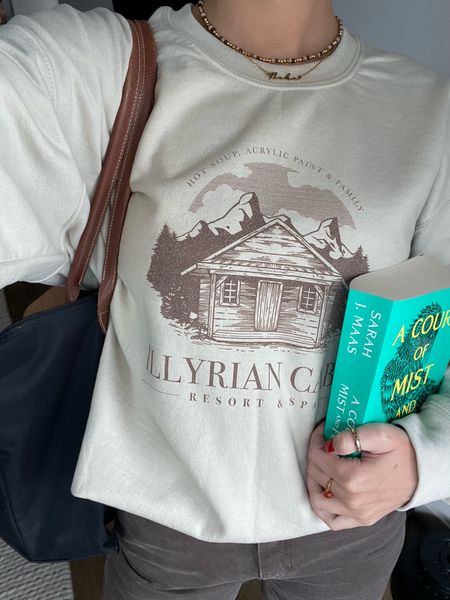 Bookish merch for my ACOTAR lovers- the Illyrian Cabin sweatshirt! 🦇
