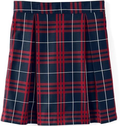 Lands' End School Uniform Girls Plaid Skort Top of Knee | Amazon (US)