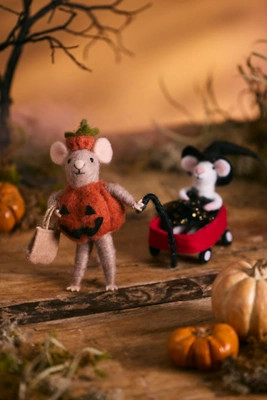 Trick-or-Treat Mice Felt Critters | Anthropologie (US)