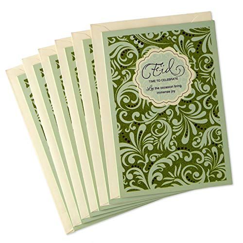 Hallmark Pack of Eid al-Fitr or Eid Al-Adha Cards, Time to Celebrate (6 Cards with Envelopes) | Amazon (US)