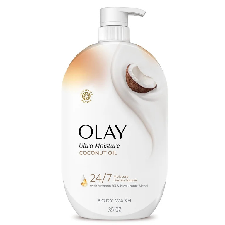Olay Ultra Moisture Body Wash with Coconut Oil, Vitamin B3 and Hyaluronic Blend, 35oz | Walmart (US)
