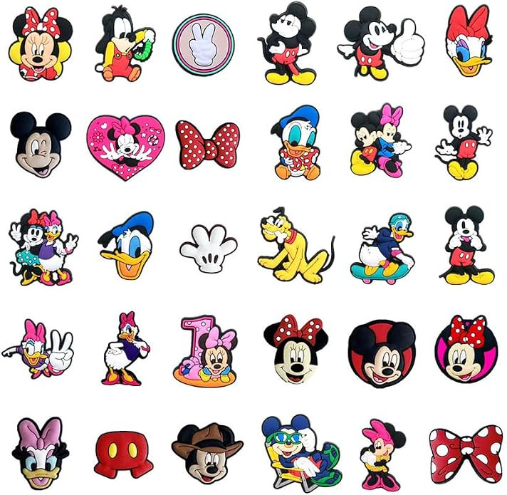 30Pcs Mouse Shoe Decoration Charms for Croc Clog Sandals, Shoe Accessories Charms for Adults | Amazon (US)