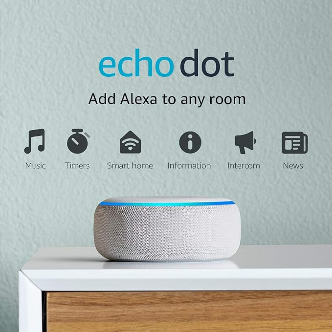 Echo Dot (3rd Gen) - Smart speaker with Alexa - Sandstone | Amazon (US)