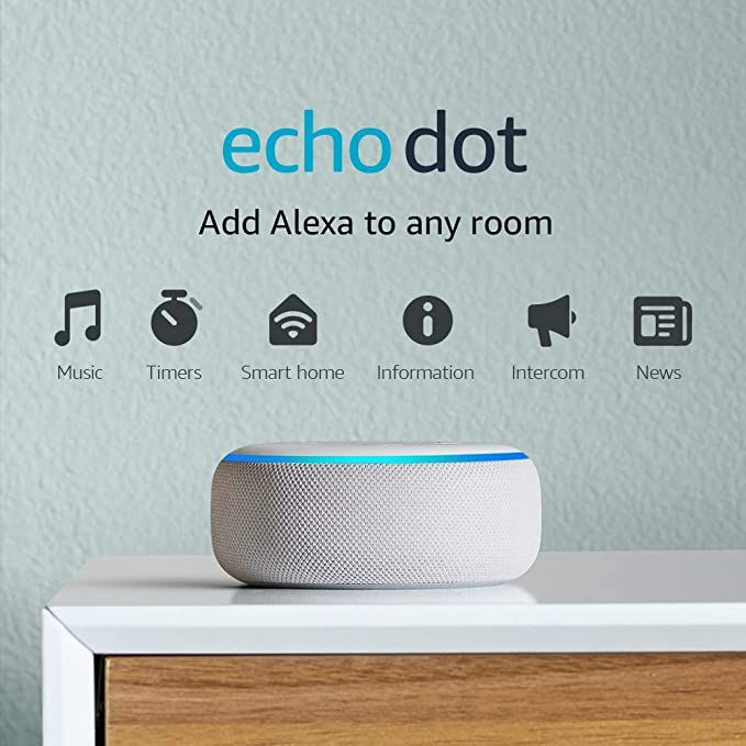 Echo Dot (3rd Gen) - Smart speaker with Alexa - Sandstone | Amazon (US)