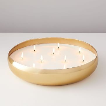 Oversized Metal Candle | West Elm (US)