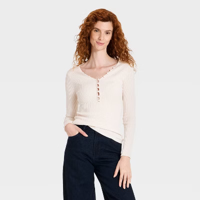 Women's Ribbed Knit Pullover Sweater - A New Day™ Black 3X | Target