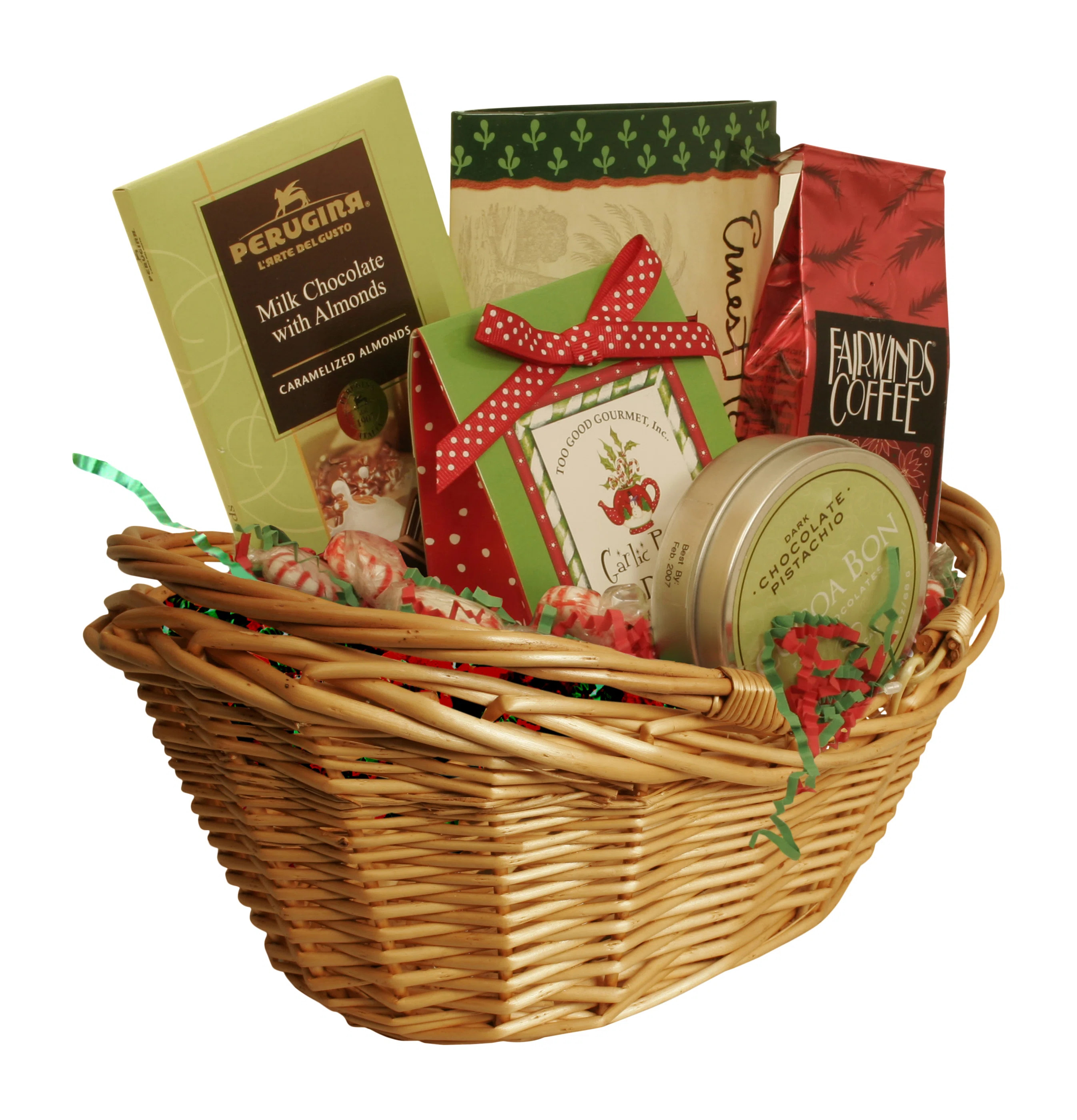 Decorative Storage Willow Basket (2) with Collapsible Handles | Wayfair North America