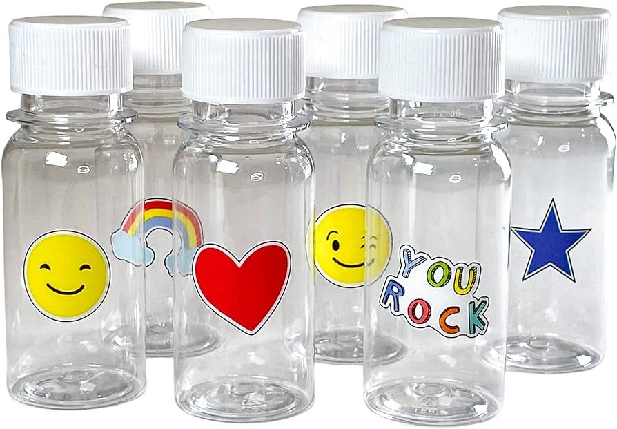 Yumbox Mini Wellness 2oz Juice Bottles (Pack of 6) - Reusable, Empty, Illustrated, Leakproof, BPA... | Amazon (US)