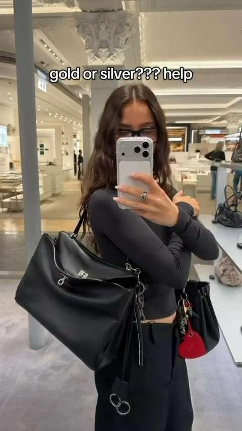 Balenciaga Rodeo in size medium, I can't decide between the gold or silver hardware, what do you think? 
Designer bag, NAP, MyTheresa  

 #LTKuk #LTKstyletip #LTKbag