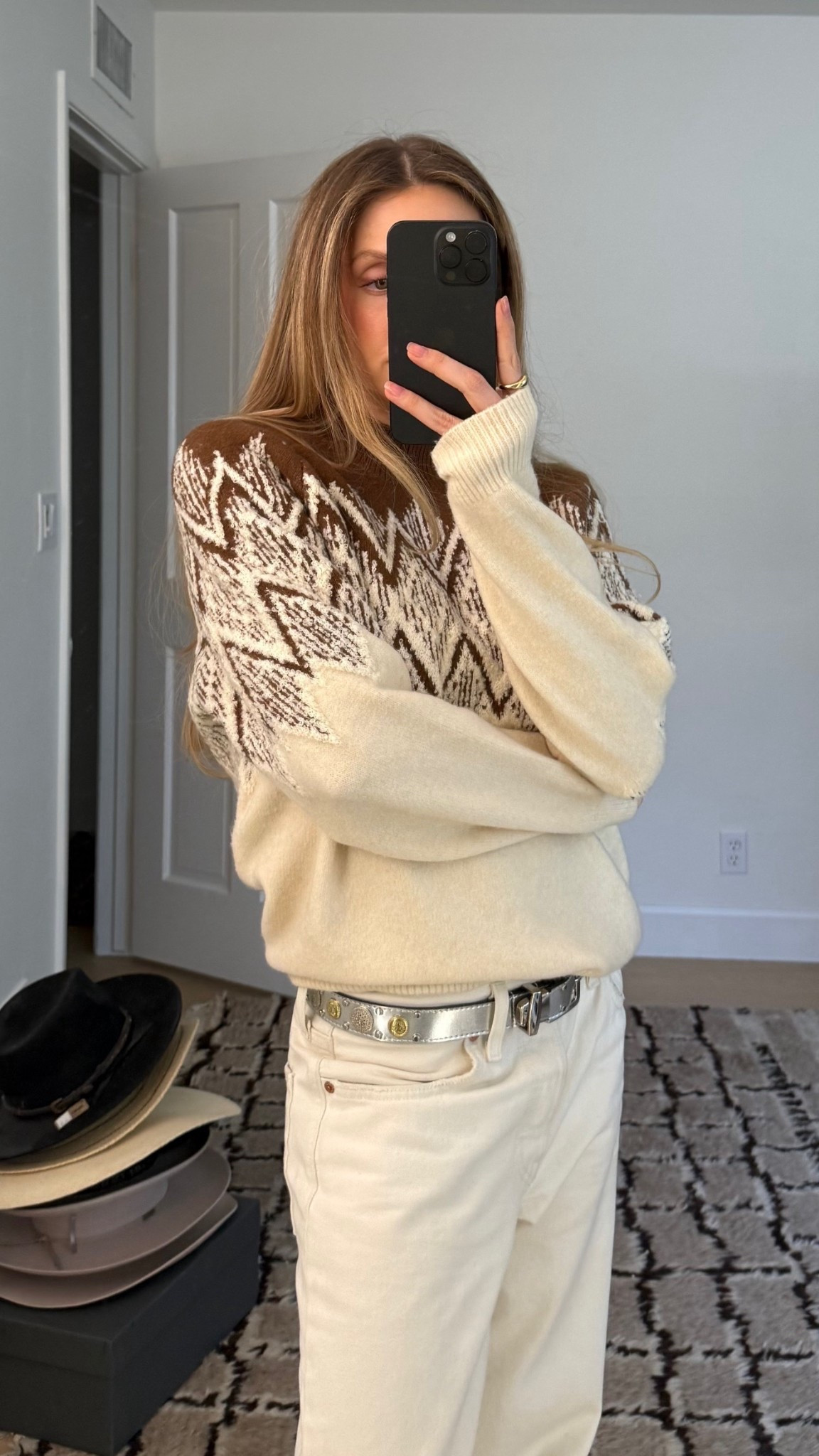 Holiday adjacent sweater that’s sooo soft. I’m usually sensitive to sweater materials, and this one is top 3 softest I own  

#LTKHoliday