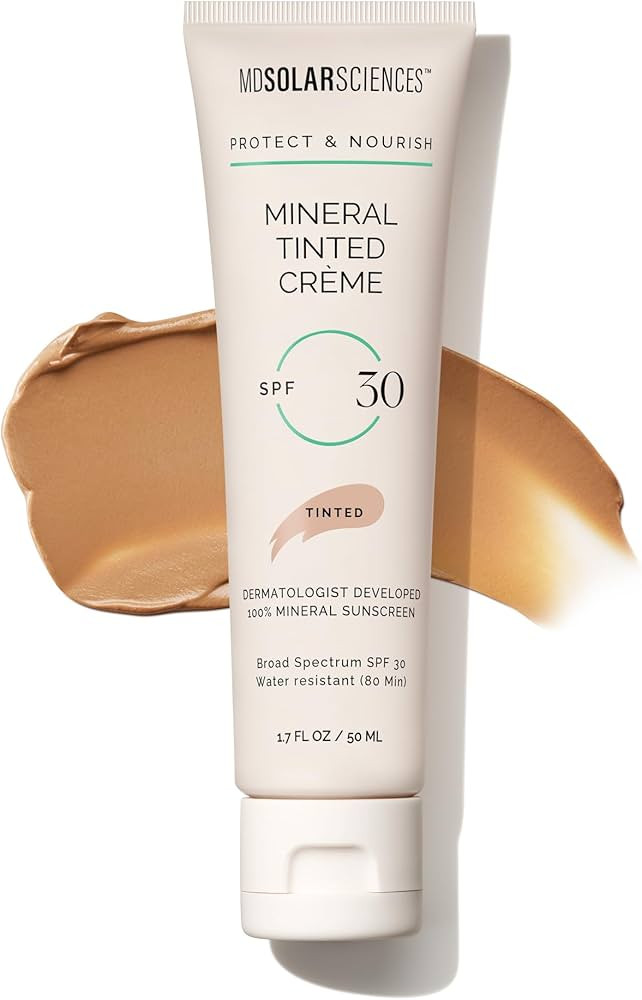 MDSolarSciences Mineral Tinted Crème SPF 30 Sunscreen for Face – Water-Resistant, Broad Spectr... | Amazon (US)
