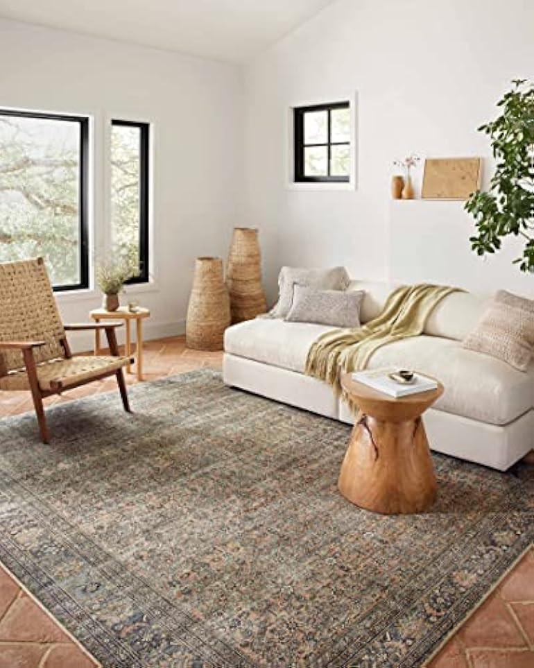 Loloi II Adrian Collection ADR-03 Terracotta / Multi, Traditional 5'-0" x 7'-6" Area Rug | Amazon (US)