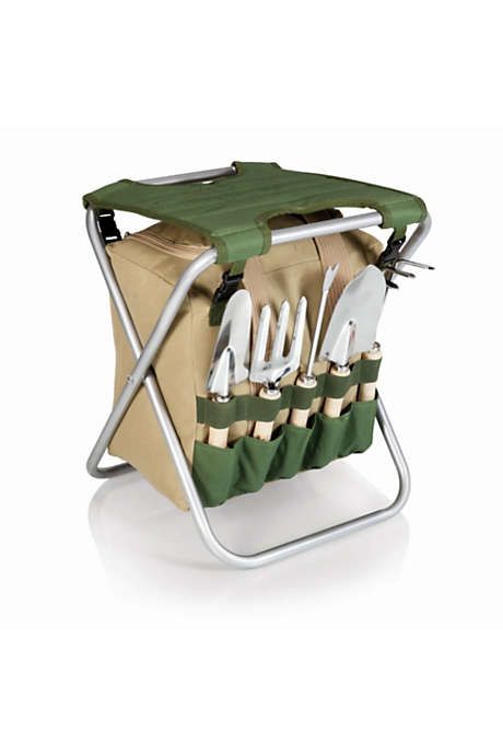 Picnic Time Gardening Folding Seat With Tools | Lands' End (US)