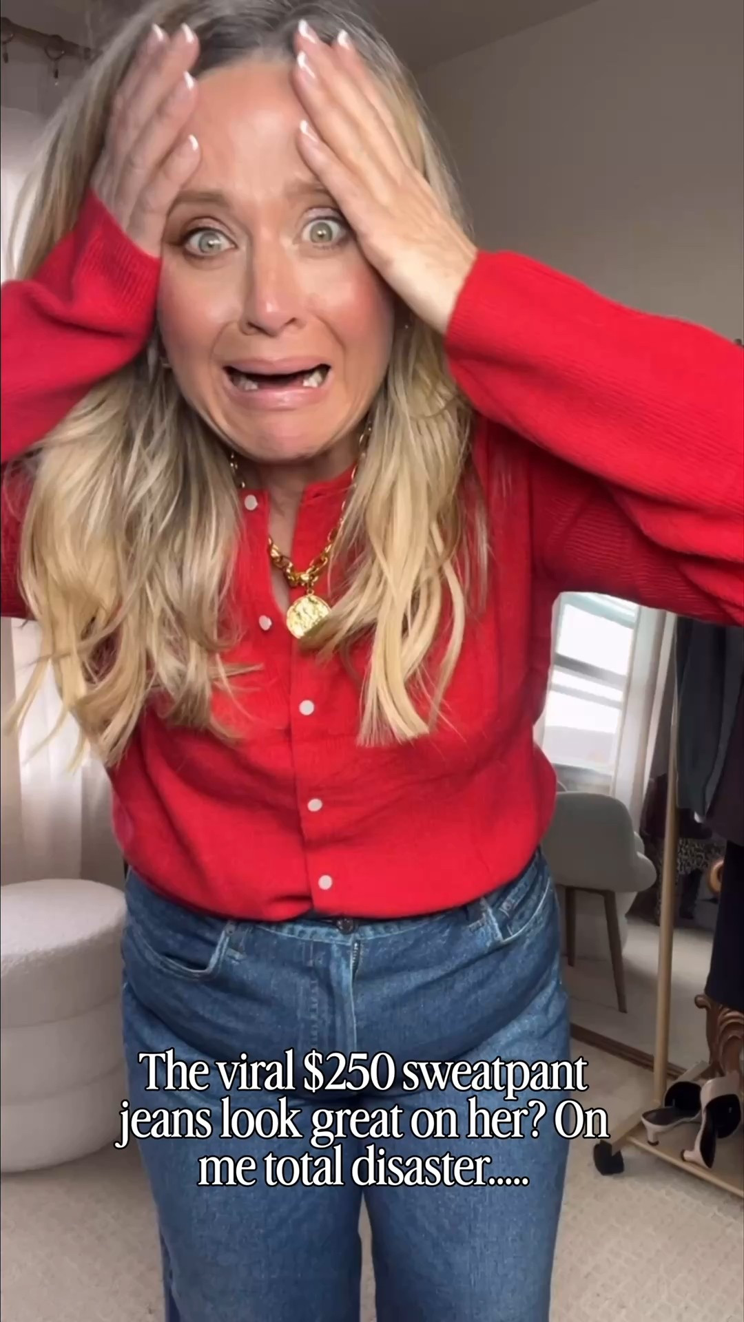 Viral doesn’t mean universal.

These sweatpant jeans weren’t right for my body,
so I found a pair that actually works  without giving up comfort. And at a fraction of the cost!

We are not bouncing back, we are evolving forward. 
Comment JEANS 

⬇️Sizing information:
 31 tts

👑"Helping you look good, feel good!" - Lindsey Denver

Over 40 fashion, over 50 style, midlife style, midsize fashion, Gen X style, body confidence, perimenopause style, mom outfits, over 45 style, over 50 


#LTKMidsize #LTKOver40 #LTKFindsUnder50