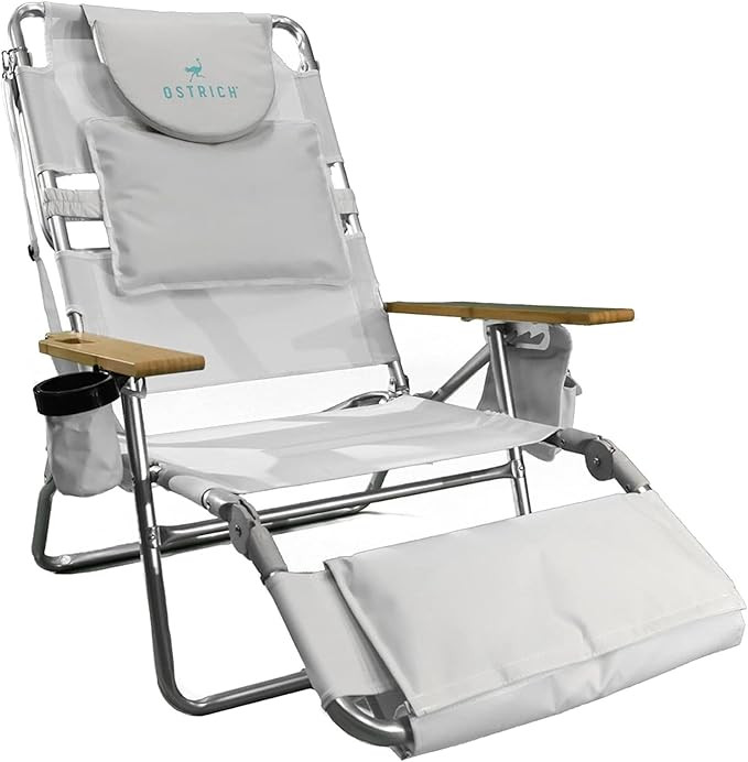 Ostrich the Deluxe 3N1 Reclining Lounge Chair, Folding Outdoor Lounger and Extra-Wide Beach Chair... | Amazon (US)