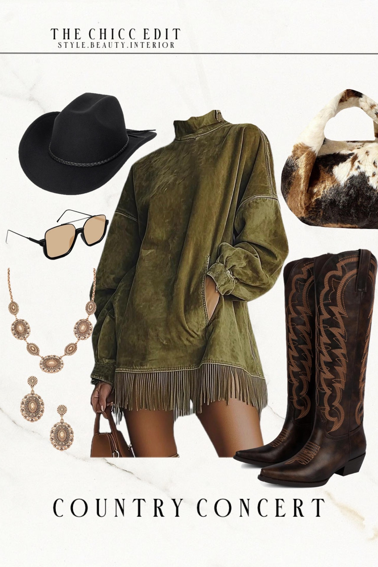 Country concert outfit idea 🎶

#outfit #countryconcert #western #boho #festival #amazon jewelry cowgirl hat cowgirl boots bracelets handbag necklace

#LTKootd #LTKgrwm #LTKOver40