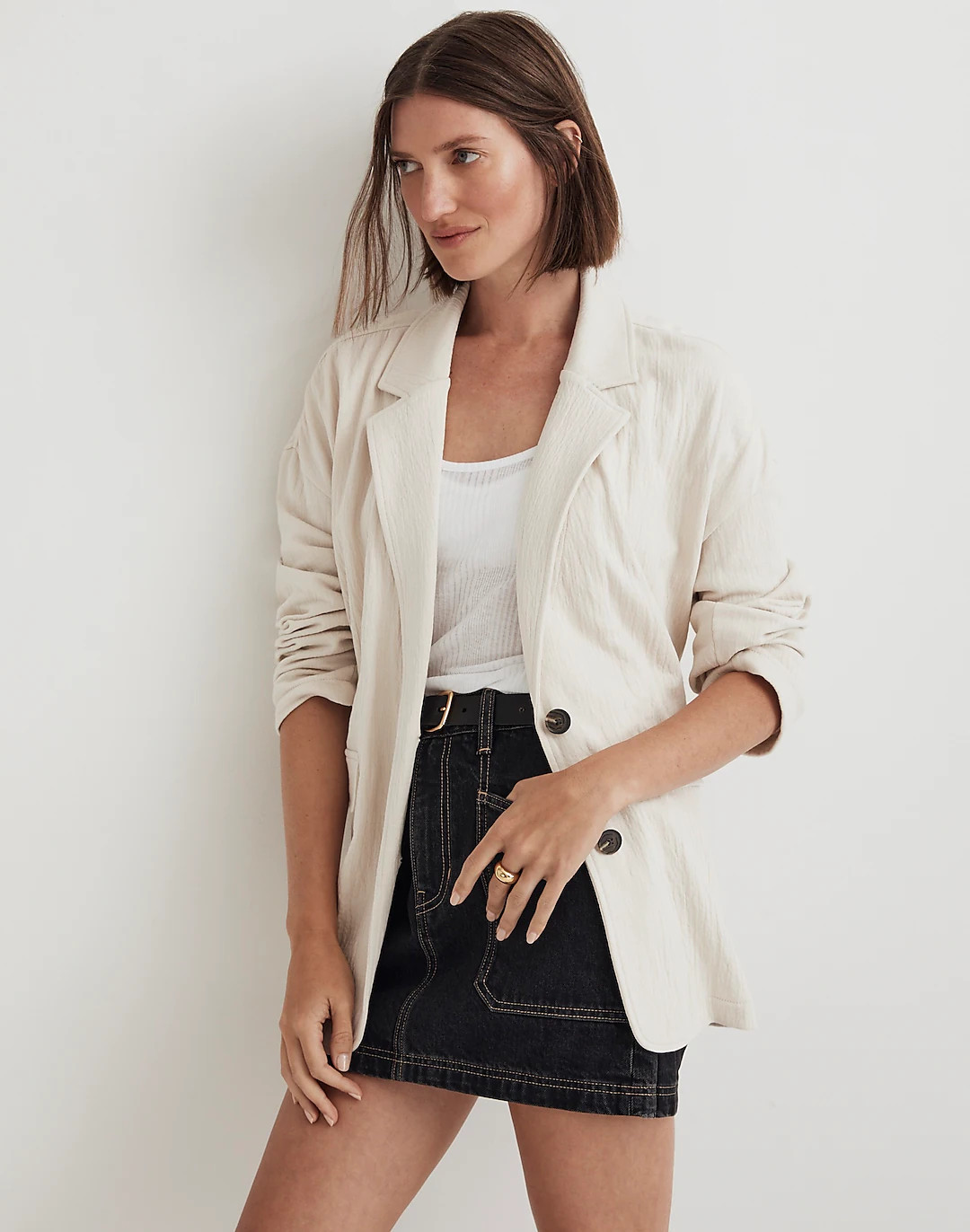 Rumpled Terry Blazer | Madewell