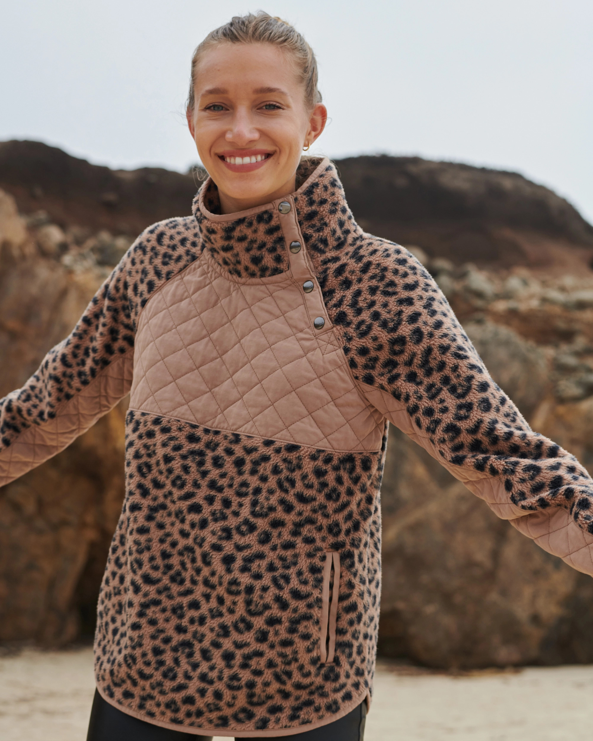 Asymmetrical Snap-Up Fleece | Abercrombie & Fitch (US)