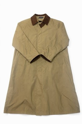 Vintage Ralph Lauren Chaps Trench Coat Mens 40s Beige Wool Lined Leather Cuff | eBay US